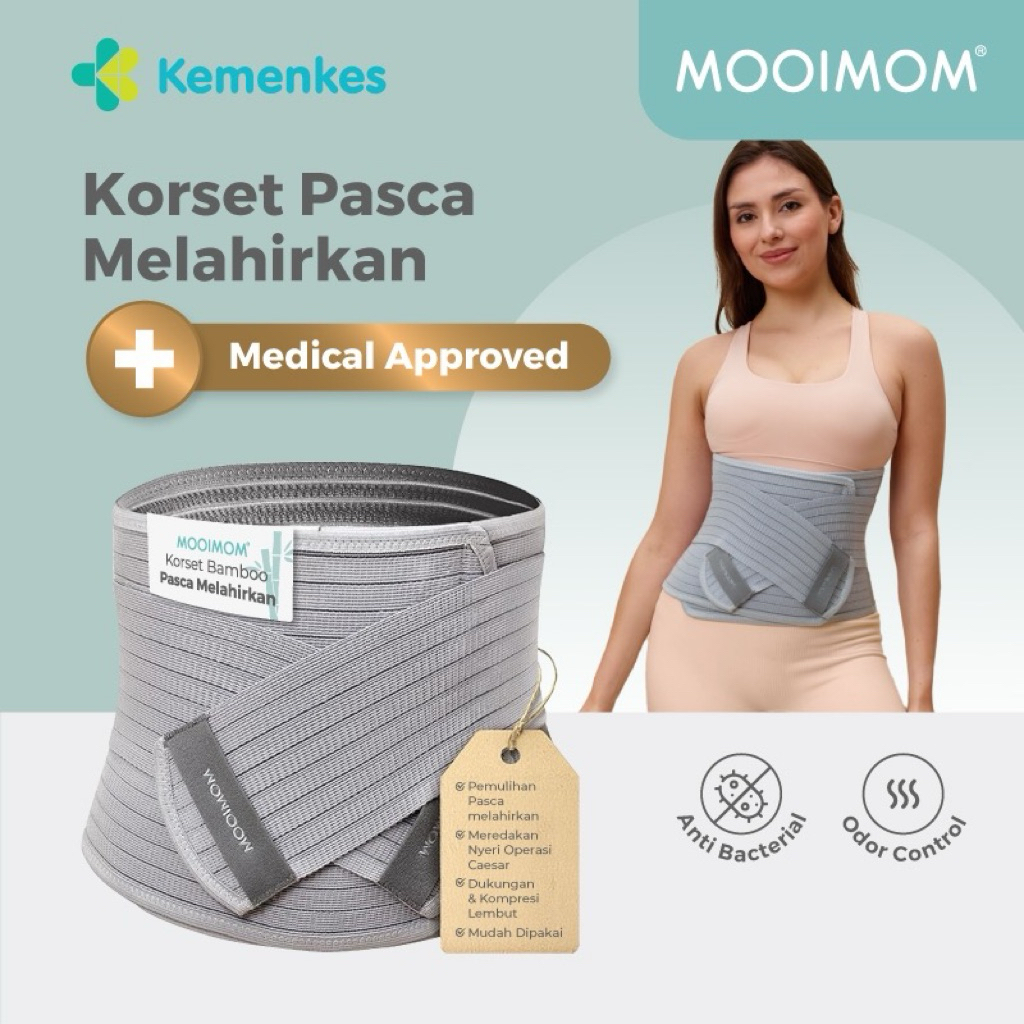 Preloved korset melahirkan Mooimom | korset pasca melahirkan bamboo