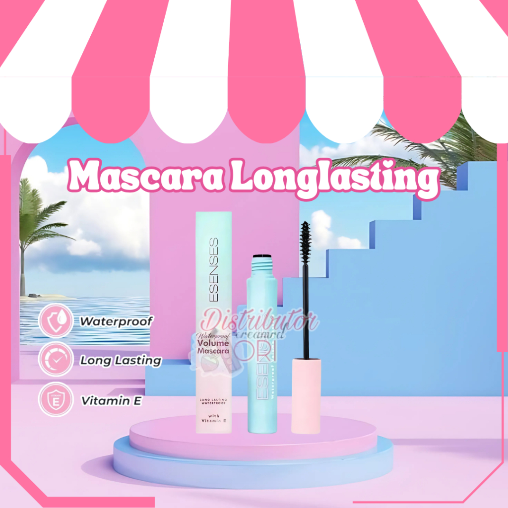 ESENSES Waterproof Volume Mascara 8ml Longlasting ,Vitamin E | ORIGINAL