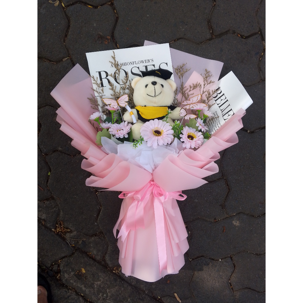 BUKET WISUDA BUKET BONEKA SEMARANG BUKET BUNGA BOUQUET BUNGA ARTIFICIALBOUQUET BUNGA SEMARANG