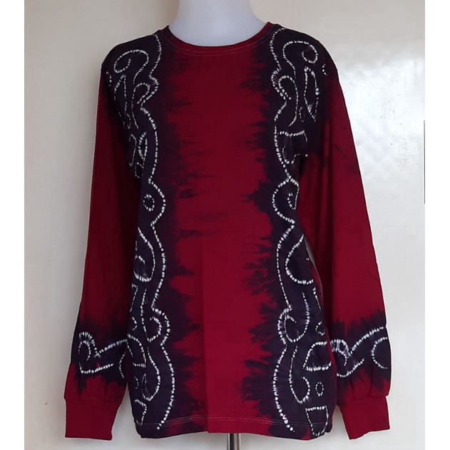 KODE G92I Kaos Sasirangan Baju Atasan Lengan Panjang Wanita Cewek Pria Remaja Dewasa Olahraga Casual