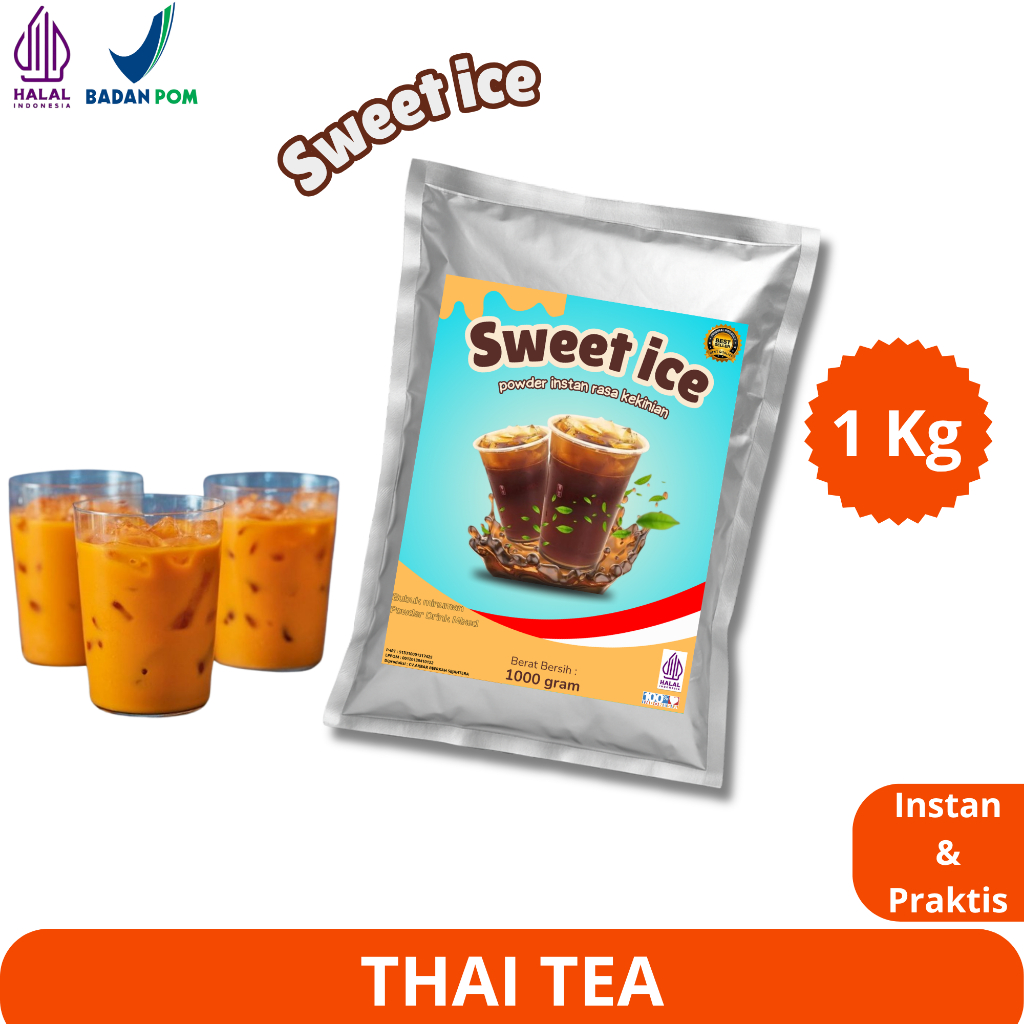 

Bubuk Minuman Kekinian Rasa Thai Tea Original 1Kg