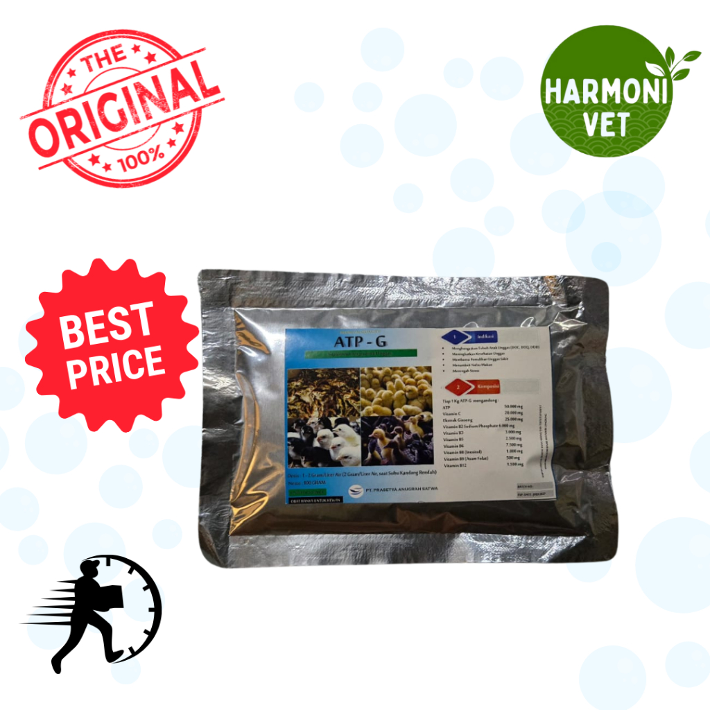 ATP-G 100 gr Multivitamin energetic Booster DOC DOD DOQ Unggas