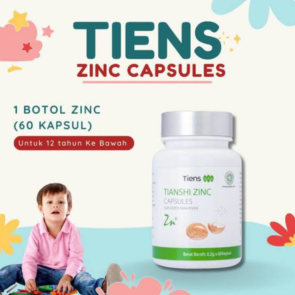 (COD)TIANSHI ZINC KAPSUL | ZINC VITAMIN NUTRISI ANAK | VITAMIN ANAK