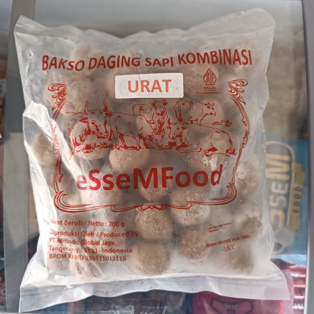 

ESSEMFOOD BAKSO URAT DAGING SAPI 700 Gram