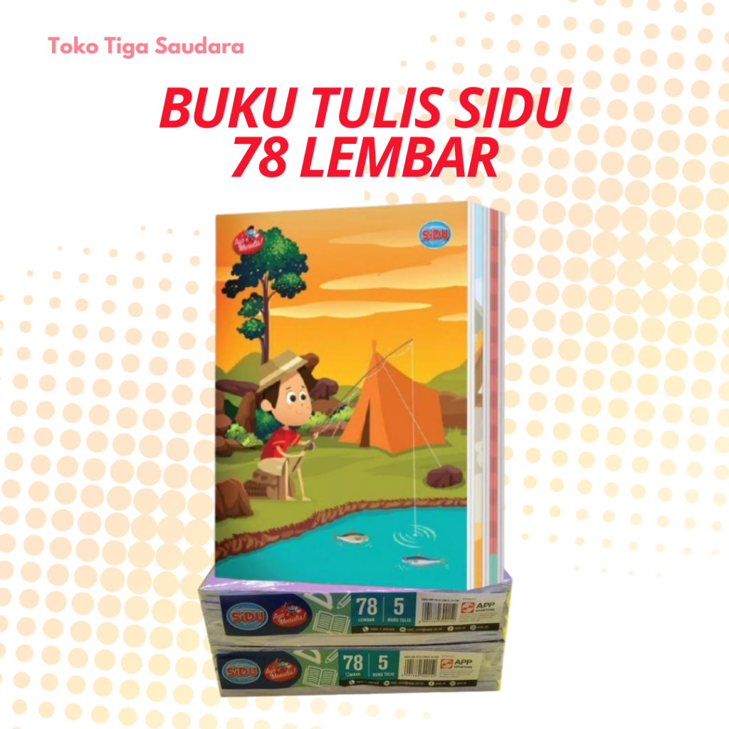 

Buku Tulis SIDU 78 Lembar 1 Pack Isi 5 Buku