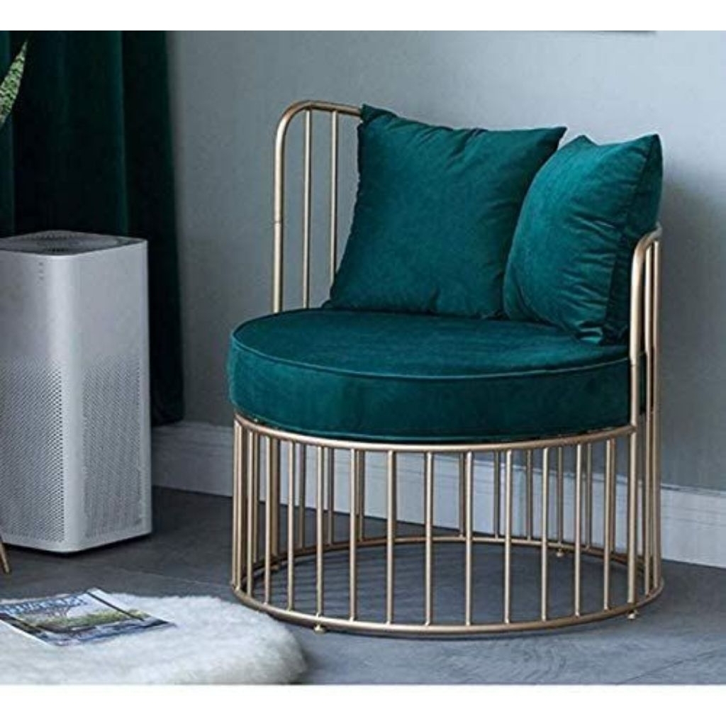 Kursi Santai Besi Minimalis – Kursi Sofa Bulat Modern Velvet Elegan