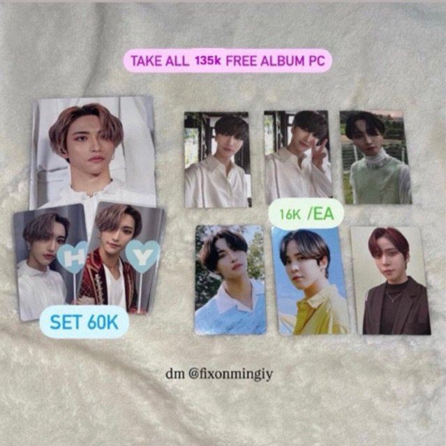 pc photocard ateez seonghwa yunho anniversary album fever