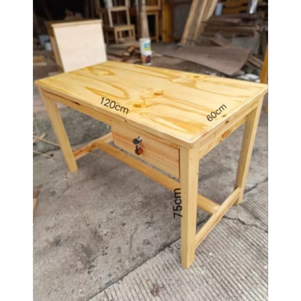 meja kasir meja belajar jati Belanda 120x60x75