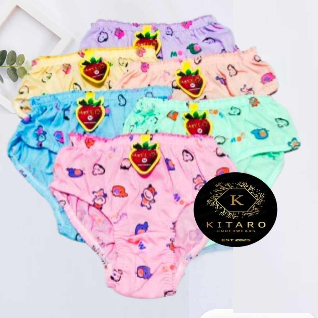 ( 12 Pcs ) Celana Dalam Anak Sweety / CD Anak Perempuan Aneka Warna / CD Anak Aneka Motif