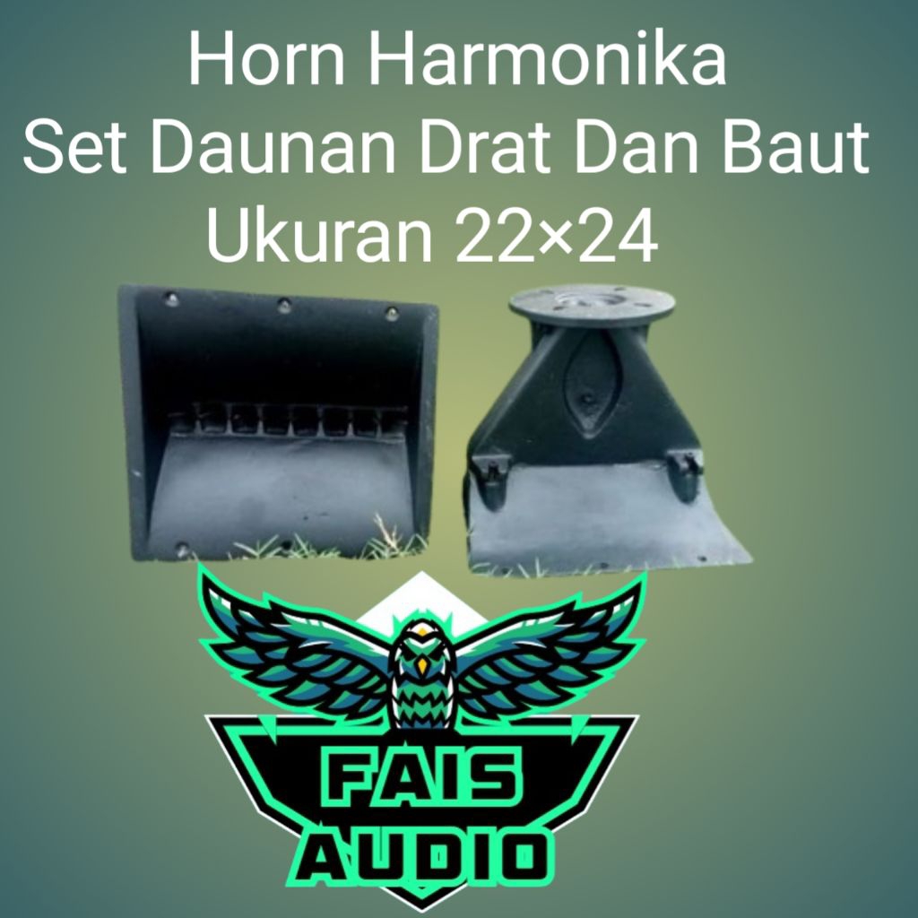 horn harmonika ukuran 22x24,horn tweeter,horn tweeter harmoni.corong horn tweeter harmoni bahan besi