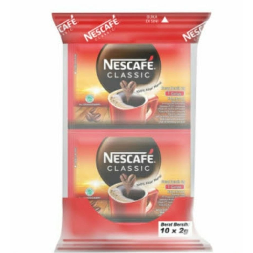

Nescafe Classic 2gr free cooler bag setiap pembelian 5pcs ll hadiah tidak berlaku kelipatan