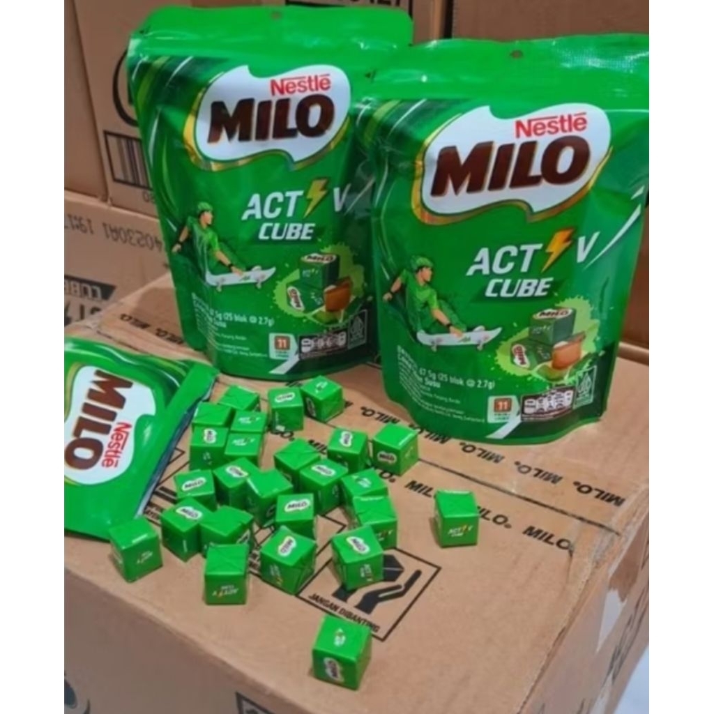 

Milo cube isi 25pcs free container setiap pembelian 6pcs ll hadiah tidak berlaku kelipatan