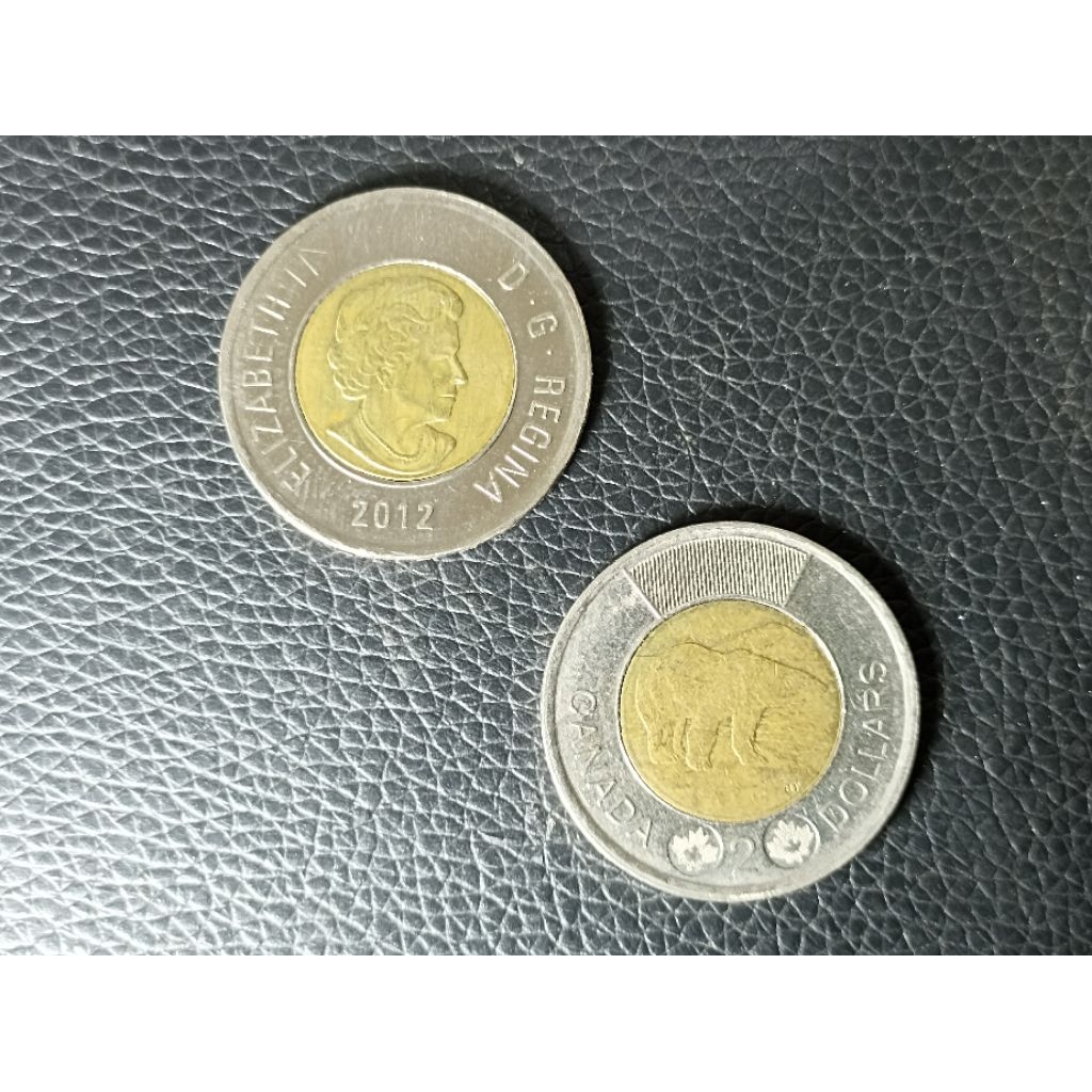 koleksi koin 2 dollar canada cad