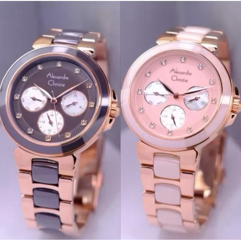 Jam Tangan Wanita Alexandre Christie AC 2B02 BF Original
