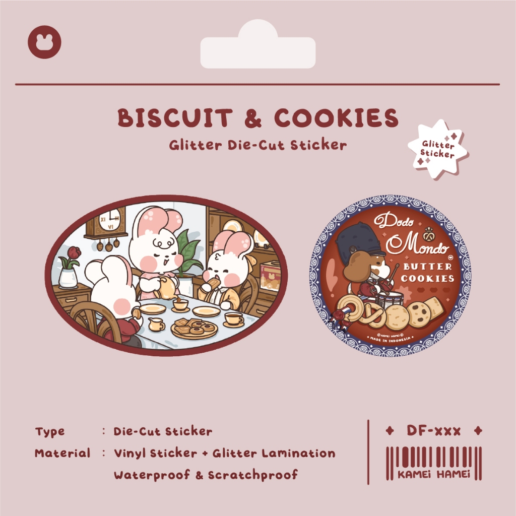 

Biscuit & Cookies | Kamei Hamei Die-Cut Sticker