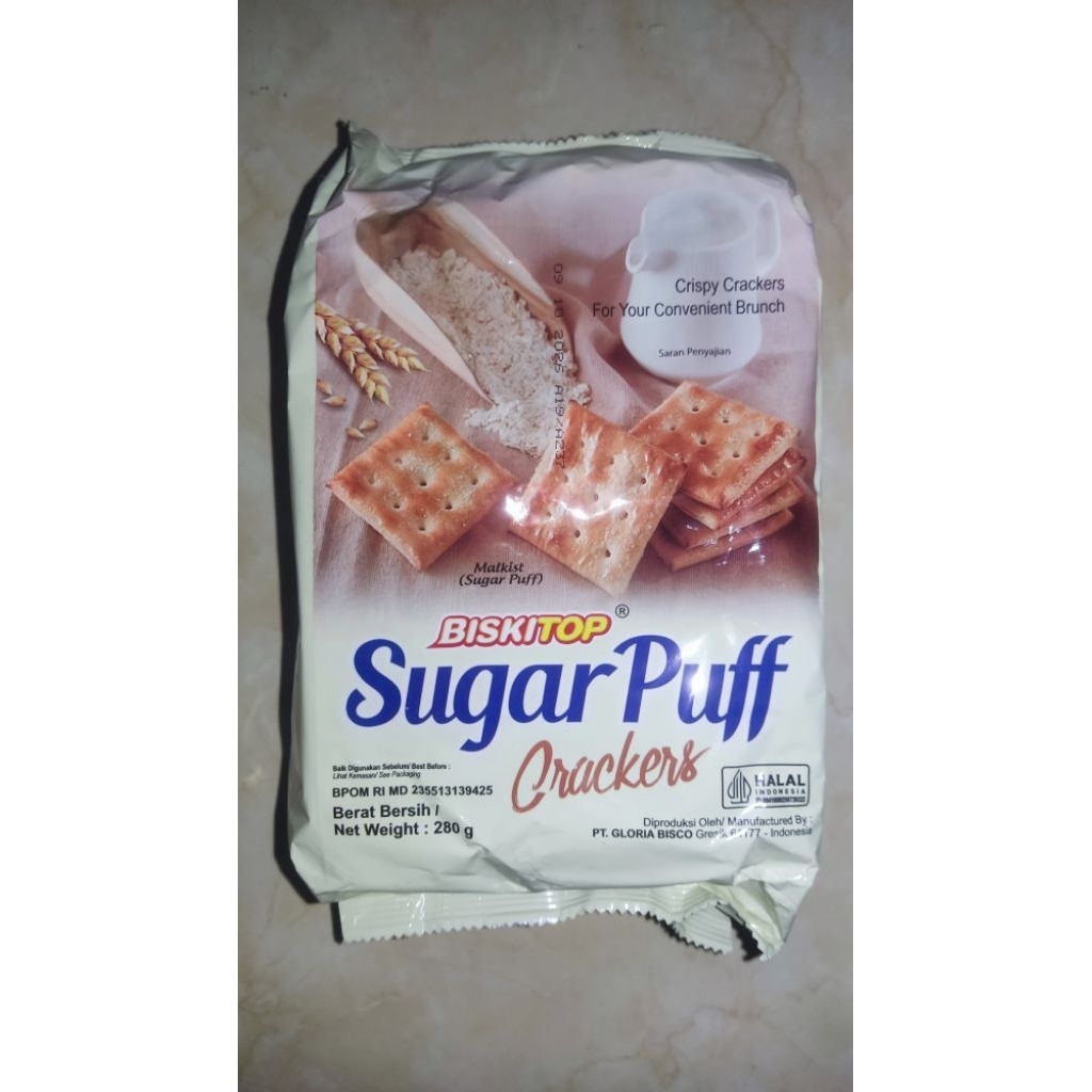 

Biskitop Sugar Puff Crackers 1 Dus Isi 12 Pak
