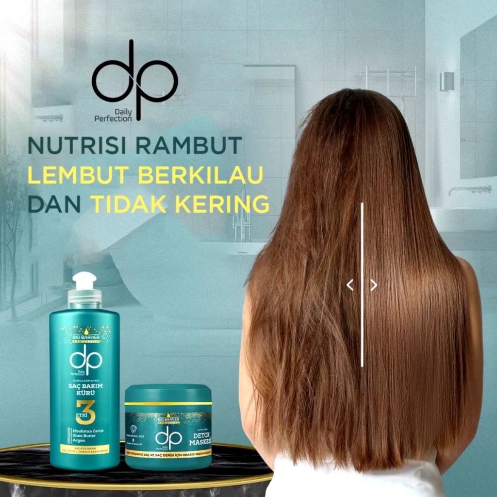 DP Daily Perfection Bio Barrier Leave In Hair Treatment 200 ml - Salt Free Konditioner Bebas Garam K
