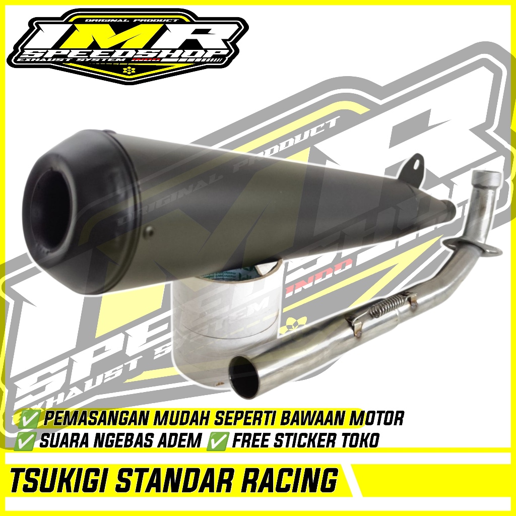 KNALPOT TSUKIGI STANDAR RACING ASTREA GRAND PRIMA STAR IMPRESSA LEGENDA C70 SUPRA X FIT 100 Dll