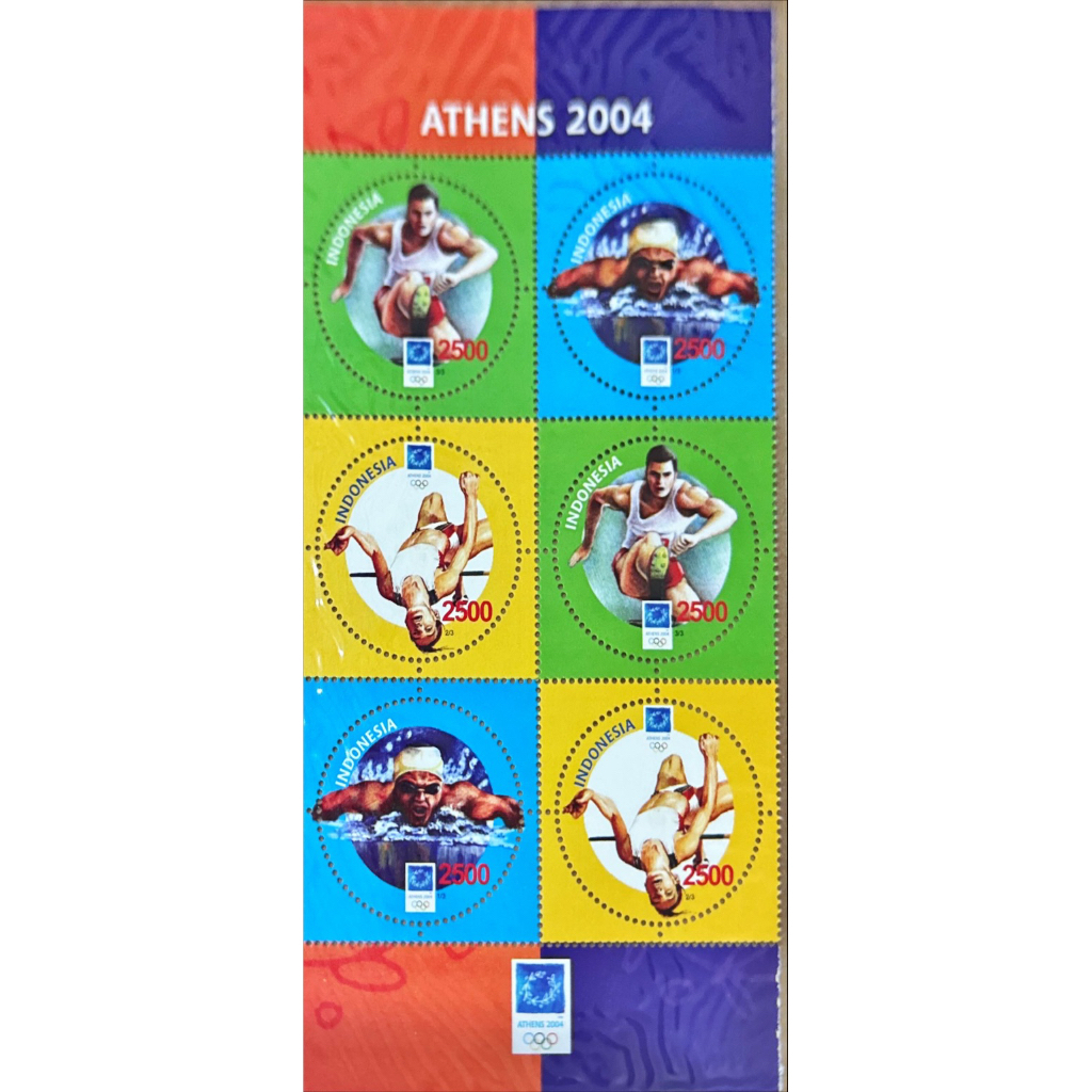 

(BA) PRANGKO INDONESIA 2004 OLYMPIADE ATHENA 2 SERI GANDENG MNH.