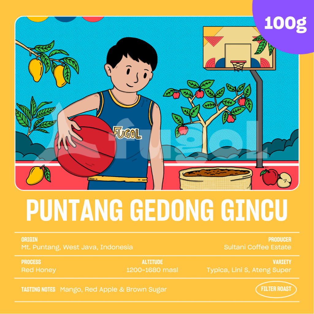 

Kopi Arabika PUNTANG GEDONG GINCU RED HONEY (100 gr) Single Origin Specialty Coffee Arabica