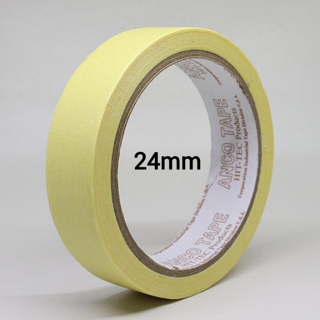 

Isolasi Kertas Masking Tape 24mm x 20 Yard Tape Kuning