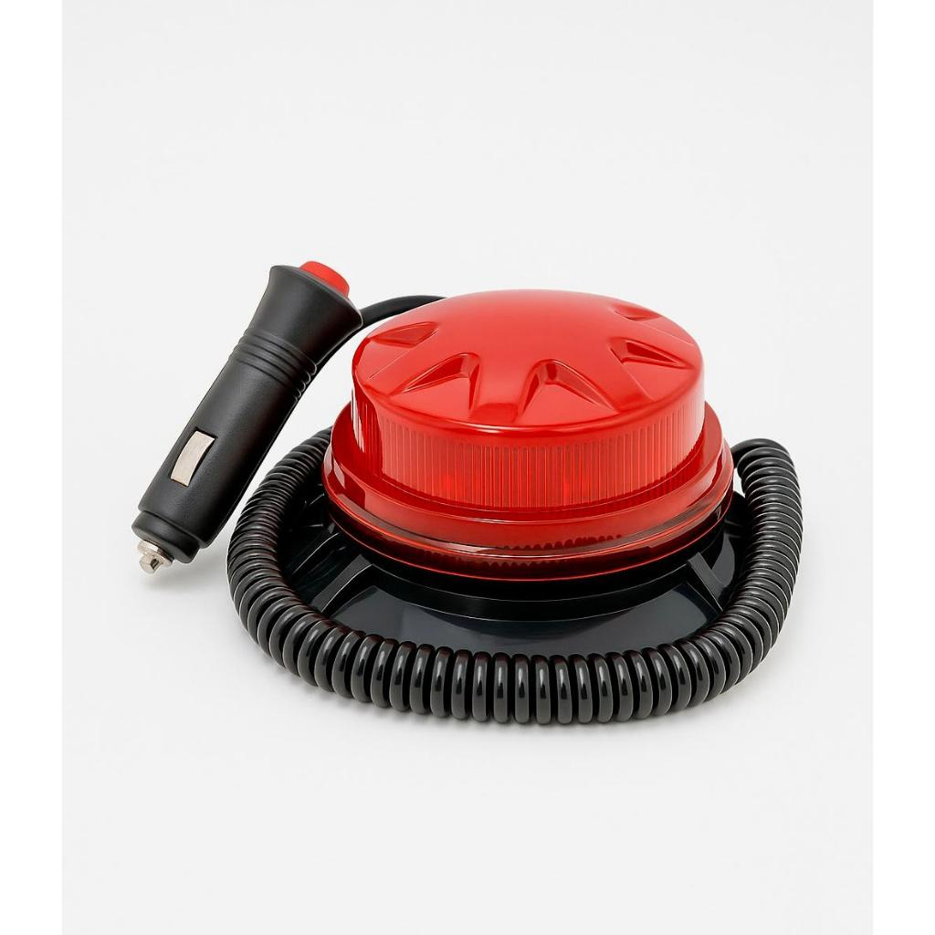 Lampu Rotari Strobo Rotary Kedip 8 Mode Flash Blitz Magnet 12V-24V LED Warning Light 12 Volt 24 Volt