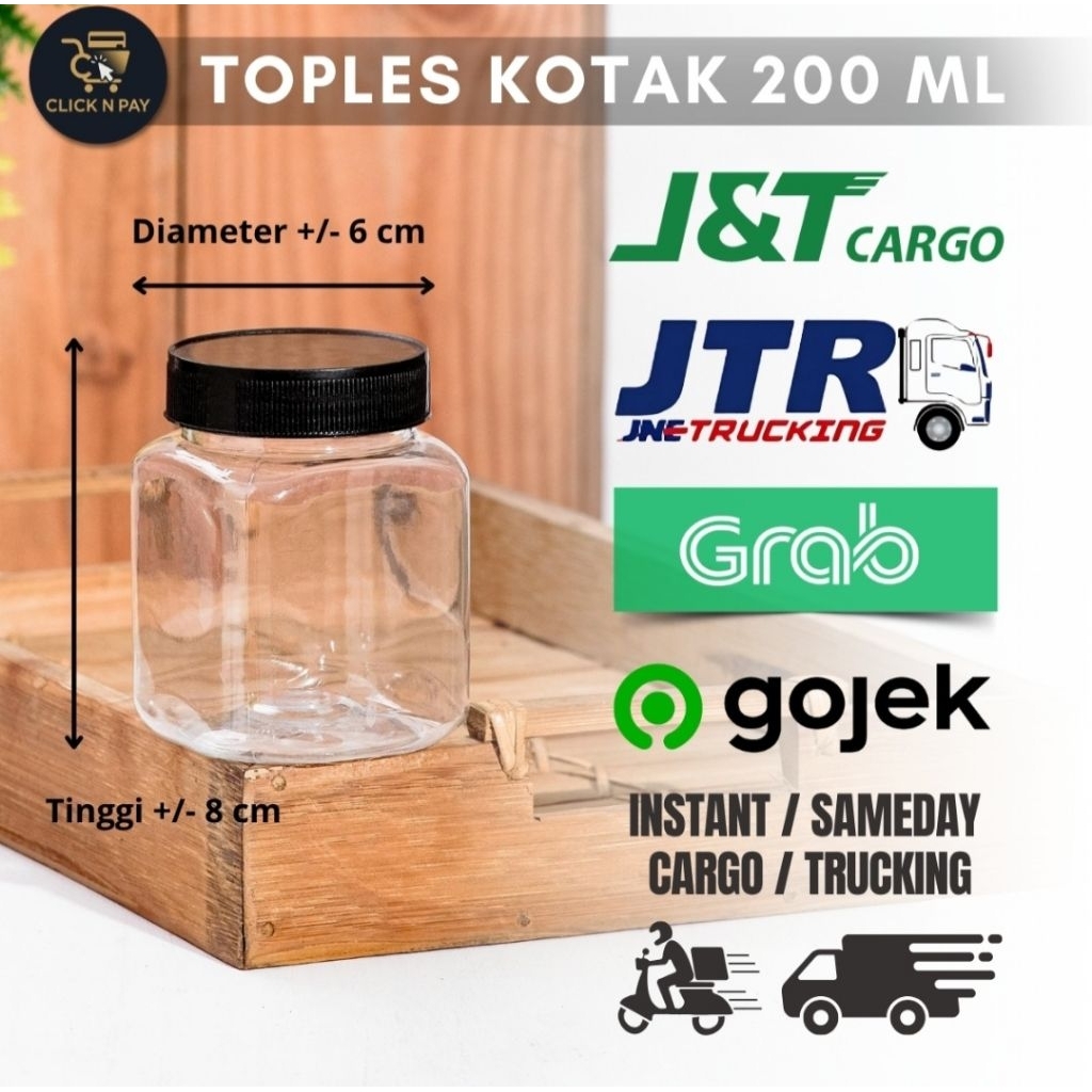 INSTANT SAMEDAY TOPLES KOTAK 200ML/ TOPLES SAMBAL/ TOPLES BUMBU/ TOPLES KECIL PET