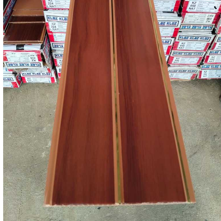 Plafon Pvc Coklat Semi Doff Nat