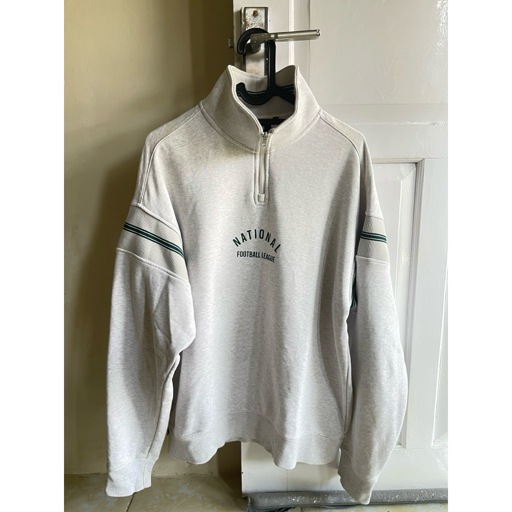 Half Zip Putih Merona NFL
