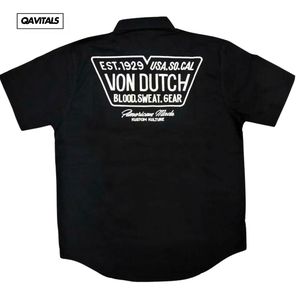 Workshirt VonDutch FULLTAG MOTIF RED 100% Original Store (VW-06)