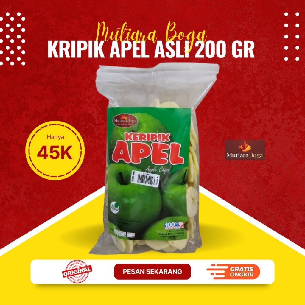 

Kripik Apel Mutiara Boga 200 gram