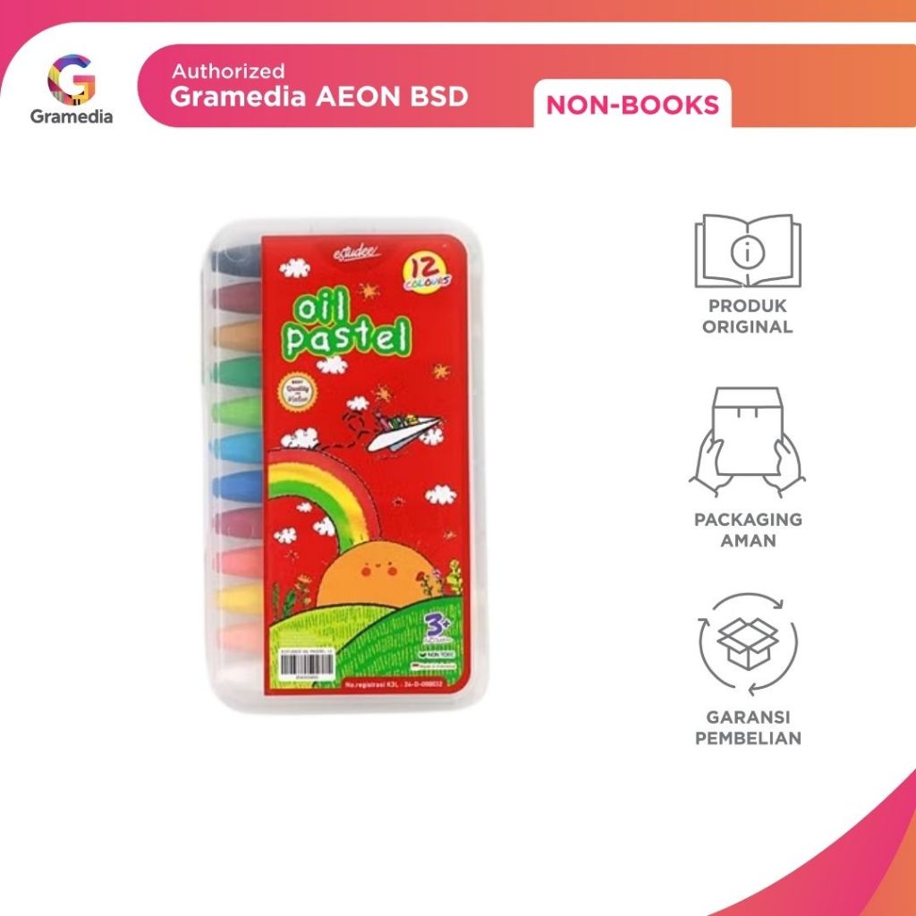 

GRAMEDIA BSD CITY - OIL PASTEL 12 WARNA ESTUDEE
