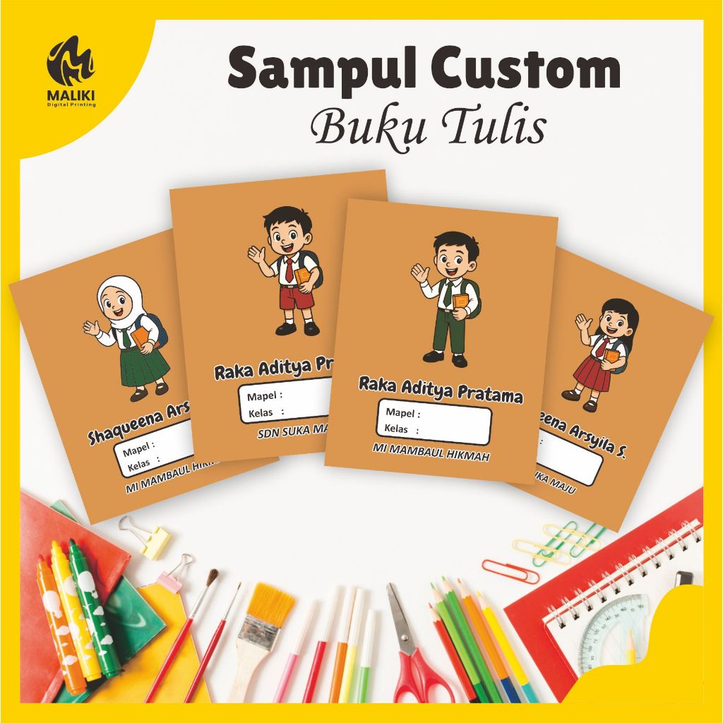 

Sampul Buku Tulis Custom Nama