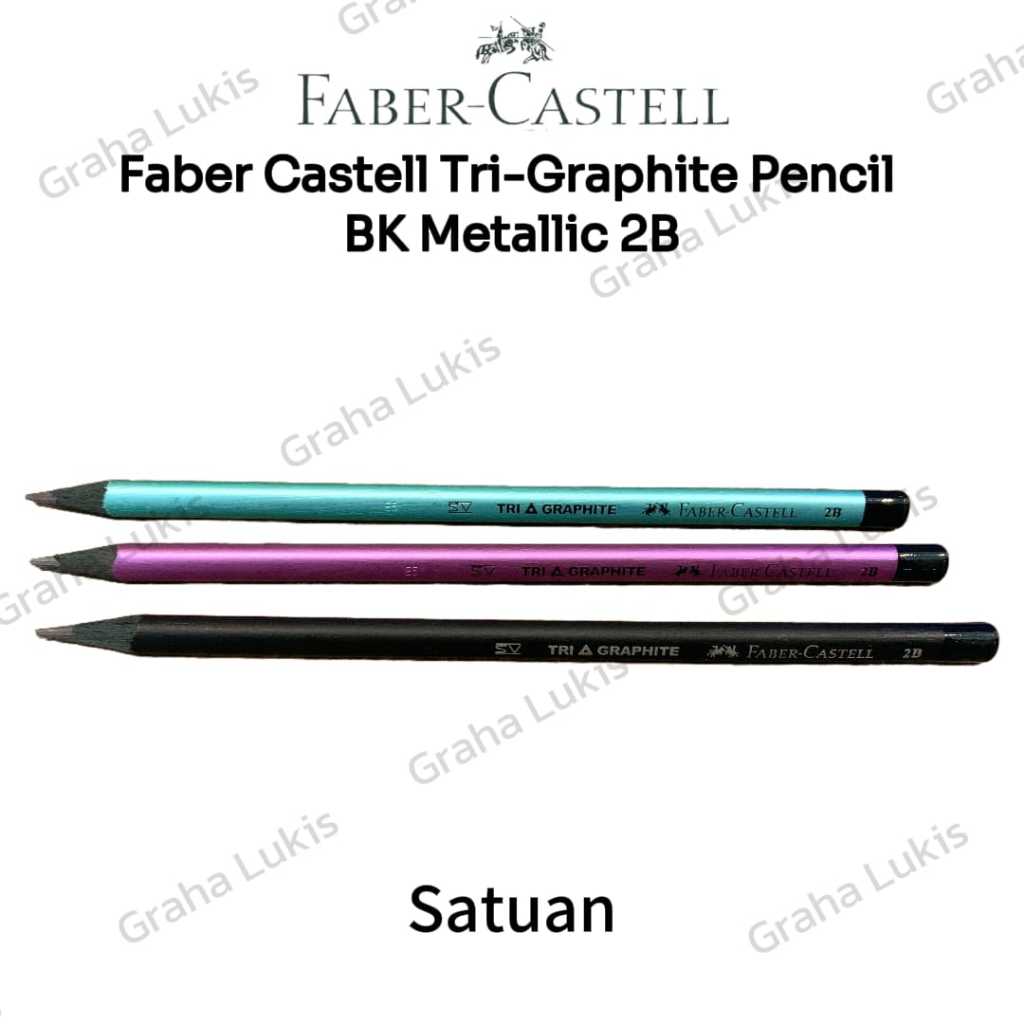 

Faber Castell Tri Graphite Pencil BK Metallic 2B - Satuan