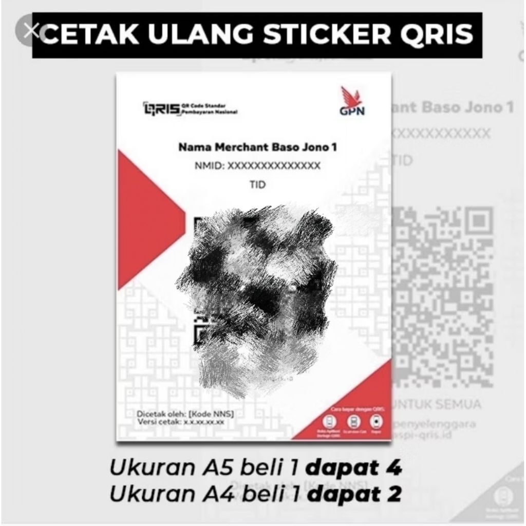 

cetak sticker Qris