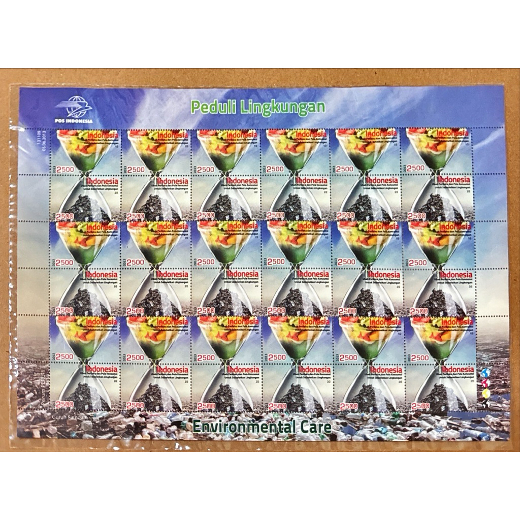 

(FA) PRANGKO INDONESIA 2013 FULL SHEET HARI LINGKUNGAN HIDUP SEDUNIA 2V SERIES X 18 SERI MNH.