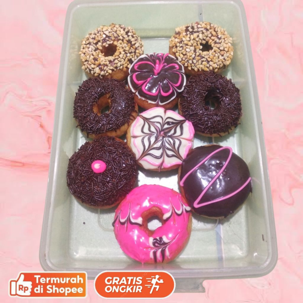 

Donat toping mix isi 9