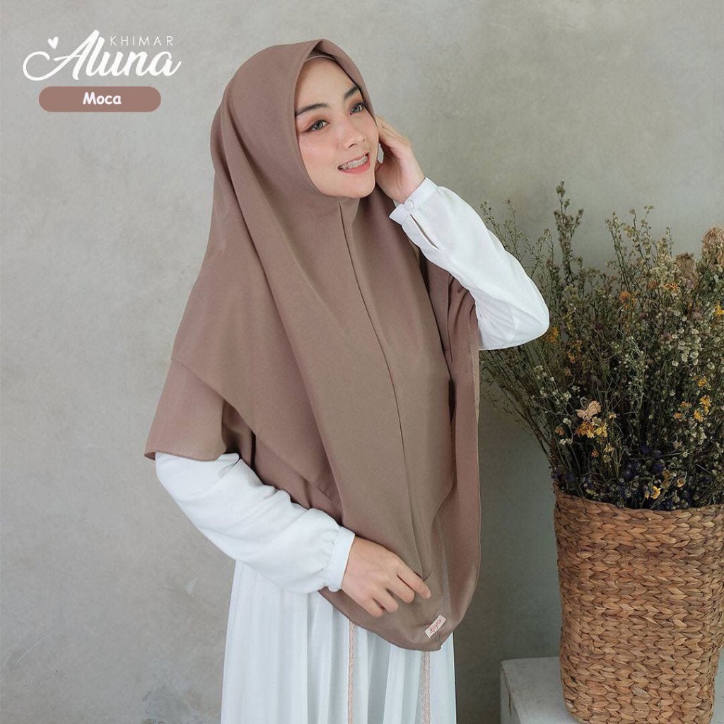 Khimar syari Zayra Aluna hijab dua layer / jilbab syari