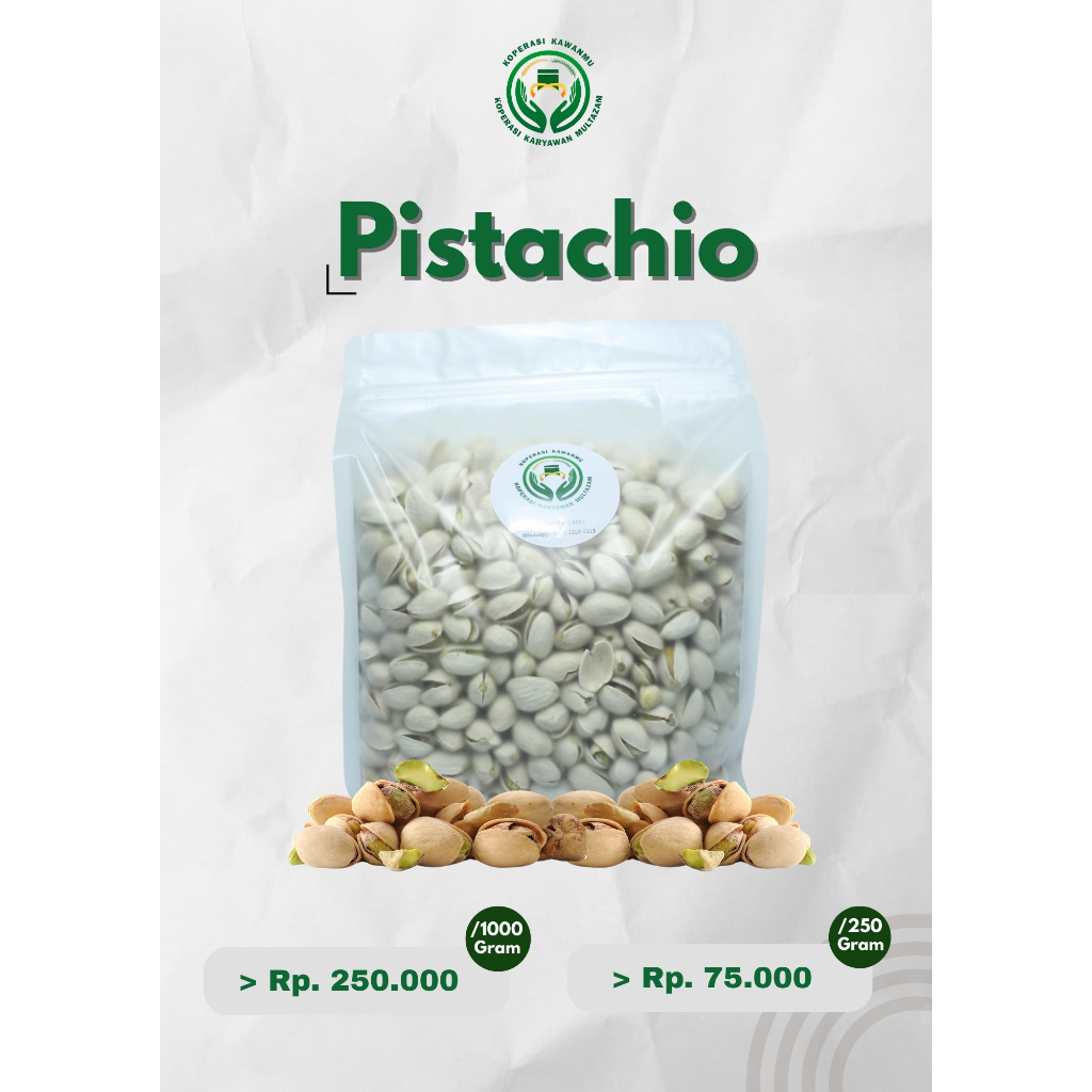 

Kacang Pistachio | Rp. 75.000 / 250 gram