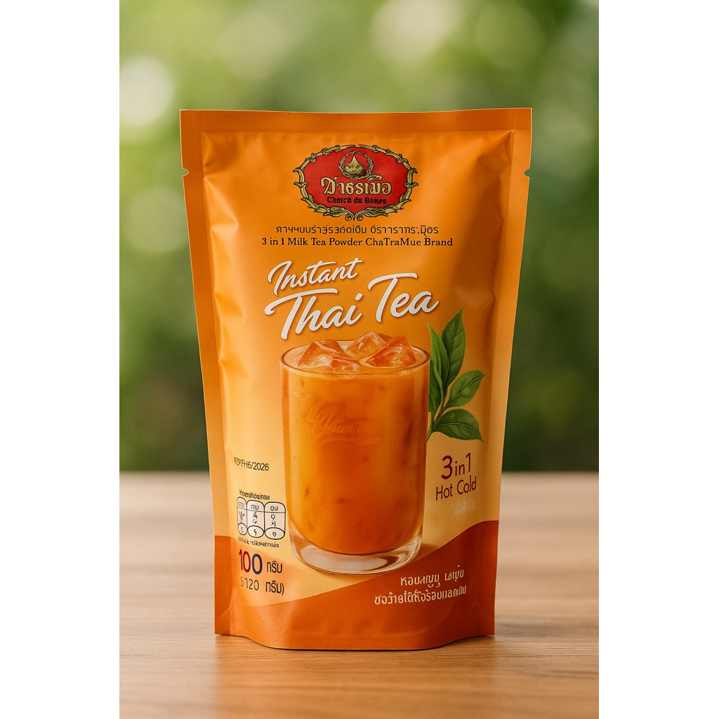 

ChaTraMue Thai Tea Instant |Minuman Serbuk Teh dengan Susu Ala Thailand (Instant Thai Tea)