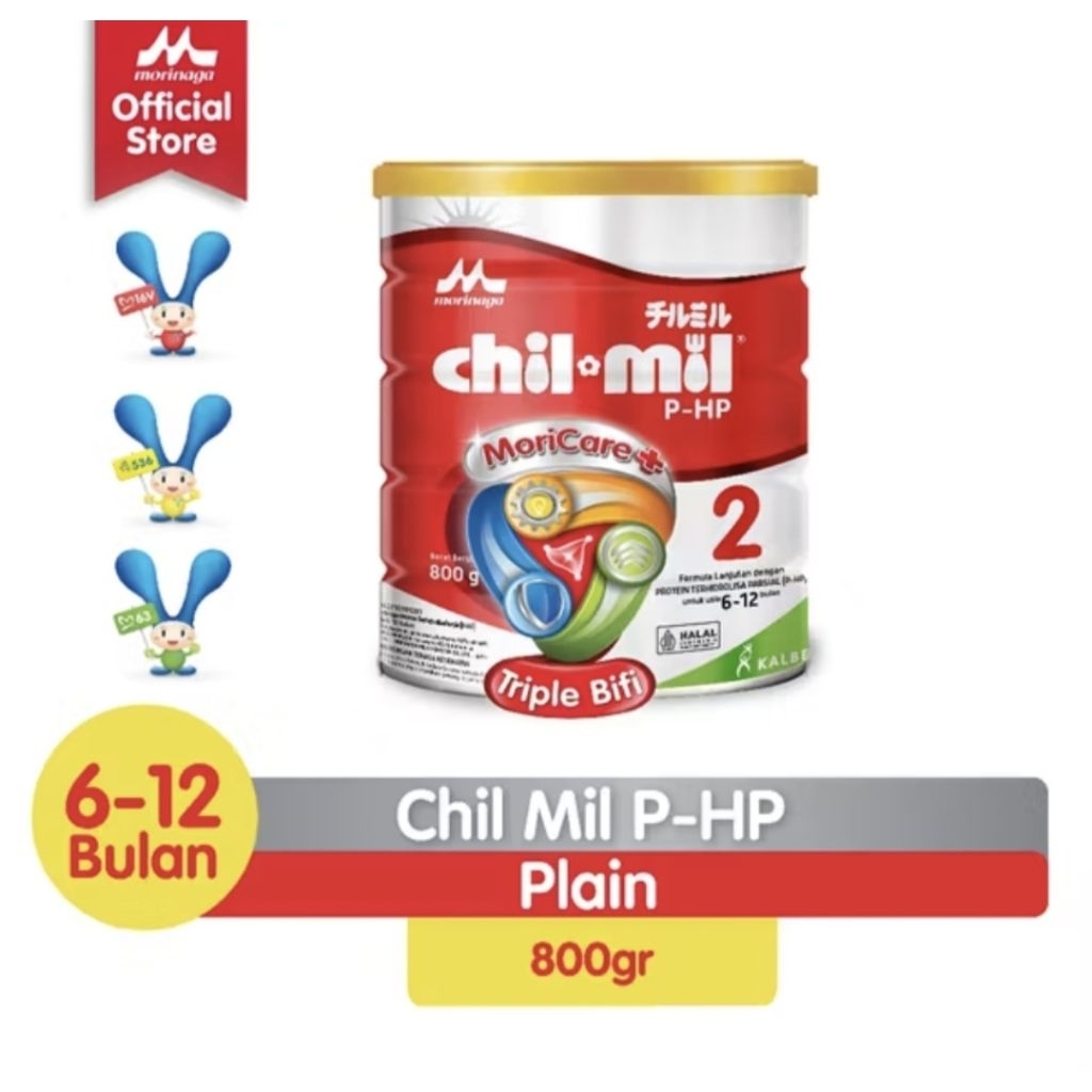 MORINAGA CHIL MIL PHP FORMULA BAYI USIA 6-12 BULAN 800GR