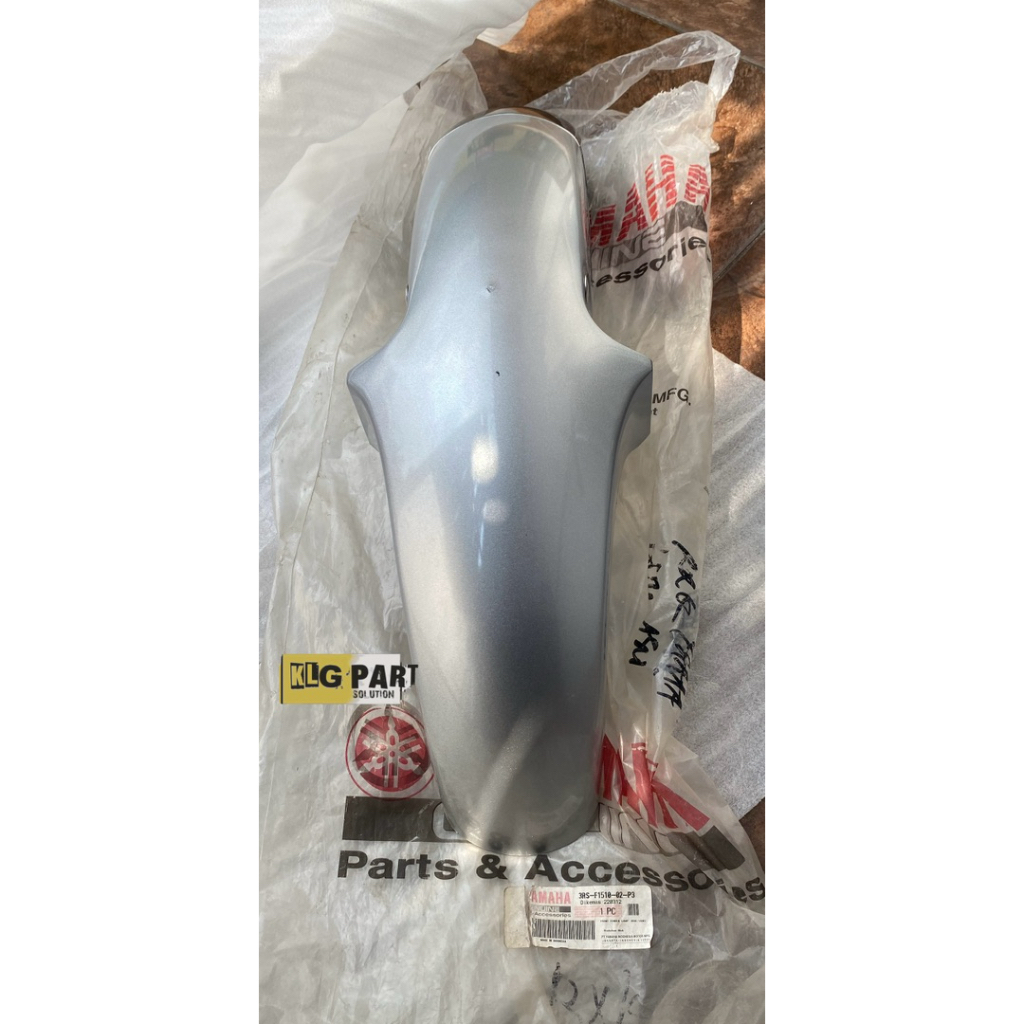 3RS-F1510-02-P3 Spakbor Slebor Depan Rx King Silver Original Yamaha YGP NOS New Old Stock