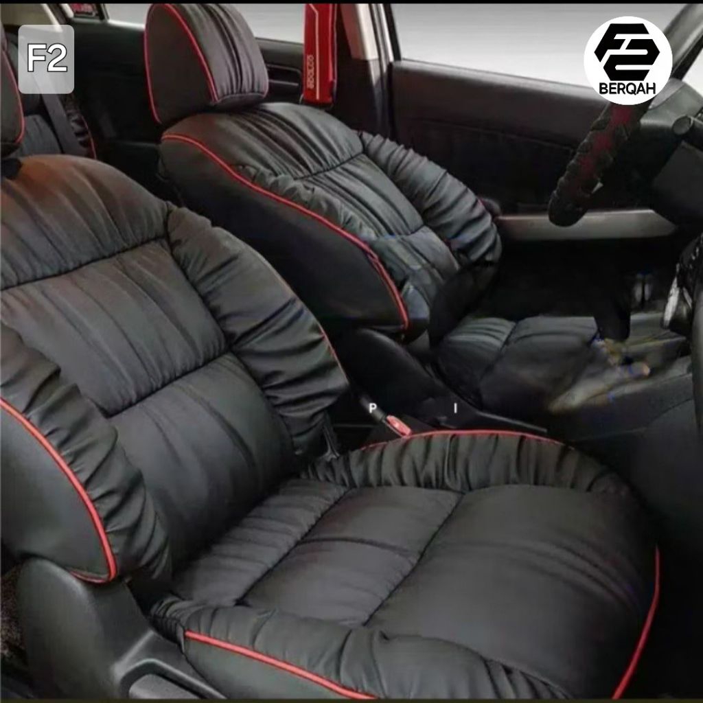 Sarung jok mobil cover jok mobil Mbtech Brio Jazz Ayla Agya Sirion Raize Rocky Jok 2 baris-Model Sof