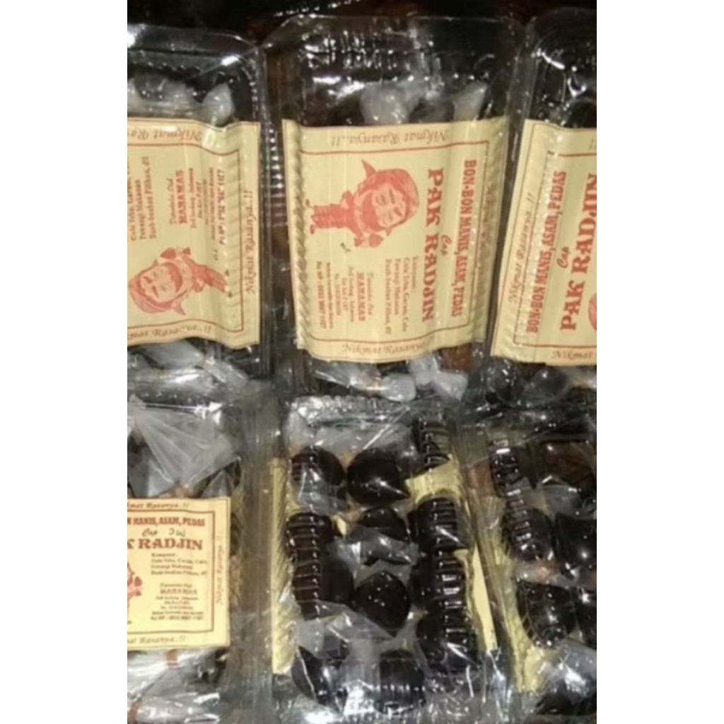 

Bon bon asam manis pedas pak Radjin isi 12 pcs
