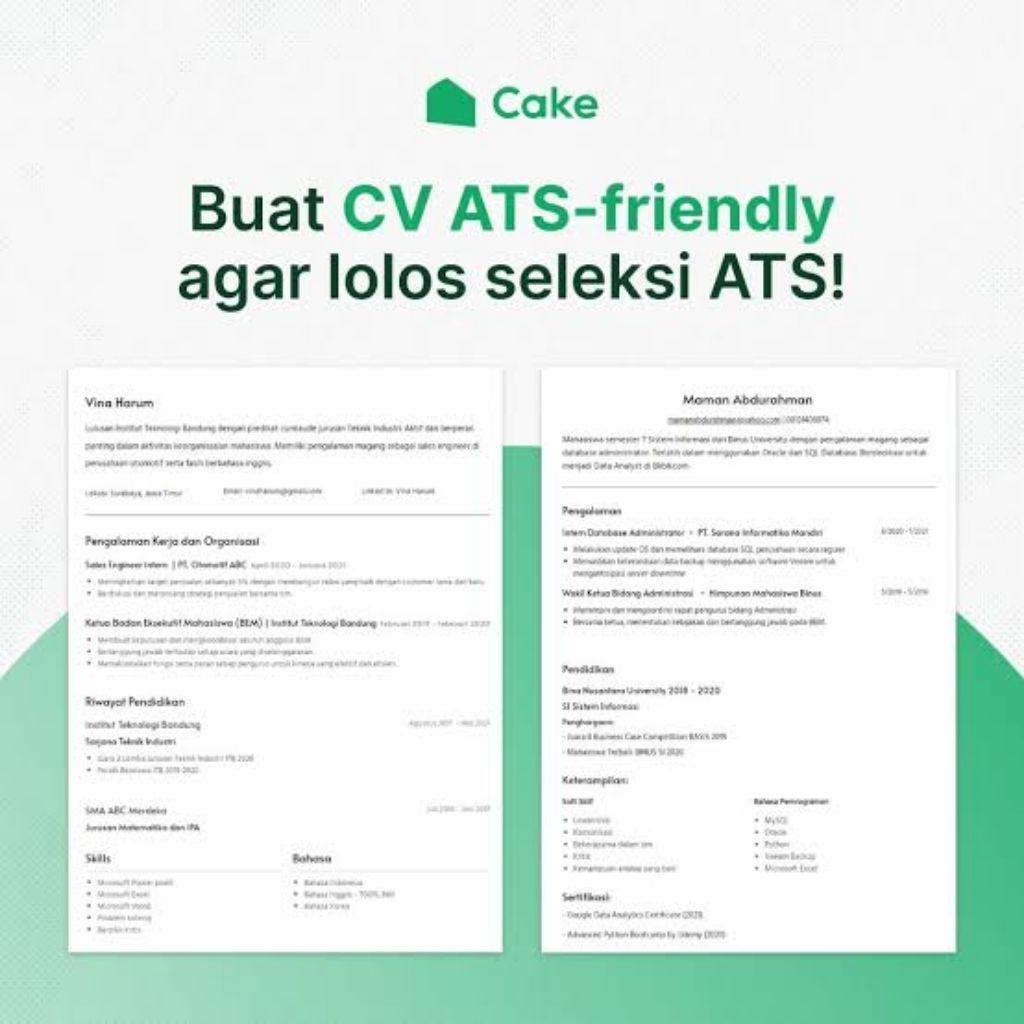Pembuatan CV lamaran kerja pdf
