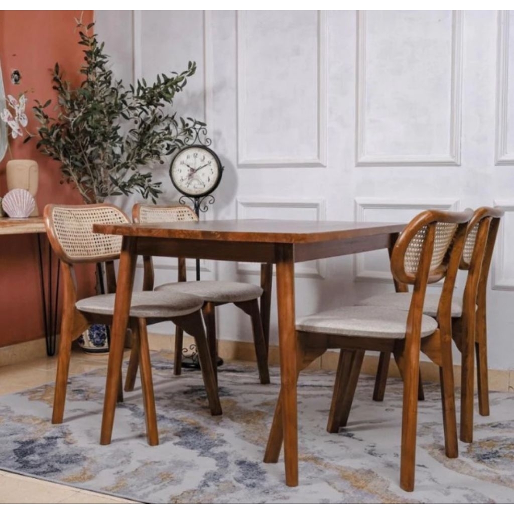 Set Meja Makan Minimalis Kayu Jati Set Meja Makan Kayu Jati Set Meja Makan Klasik Kayu Jati