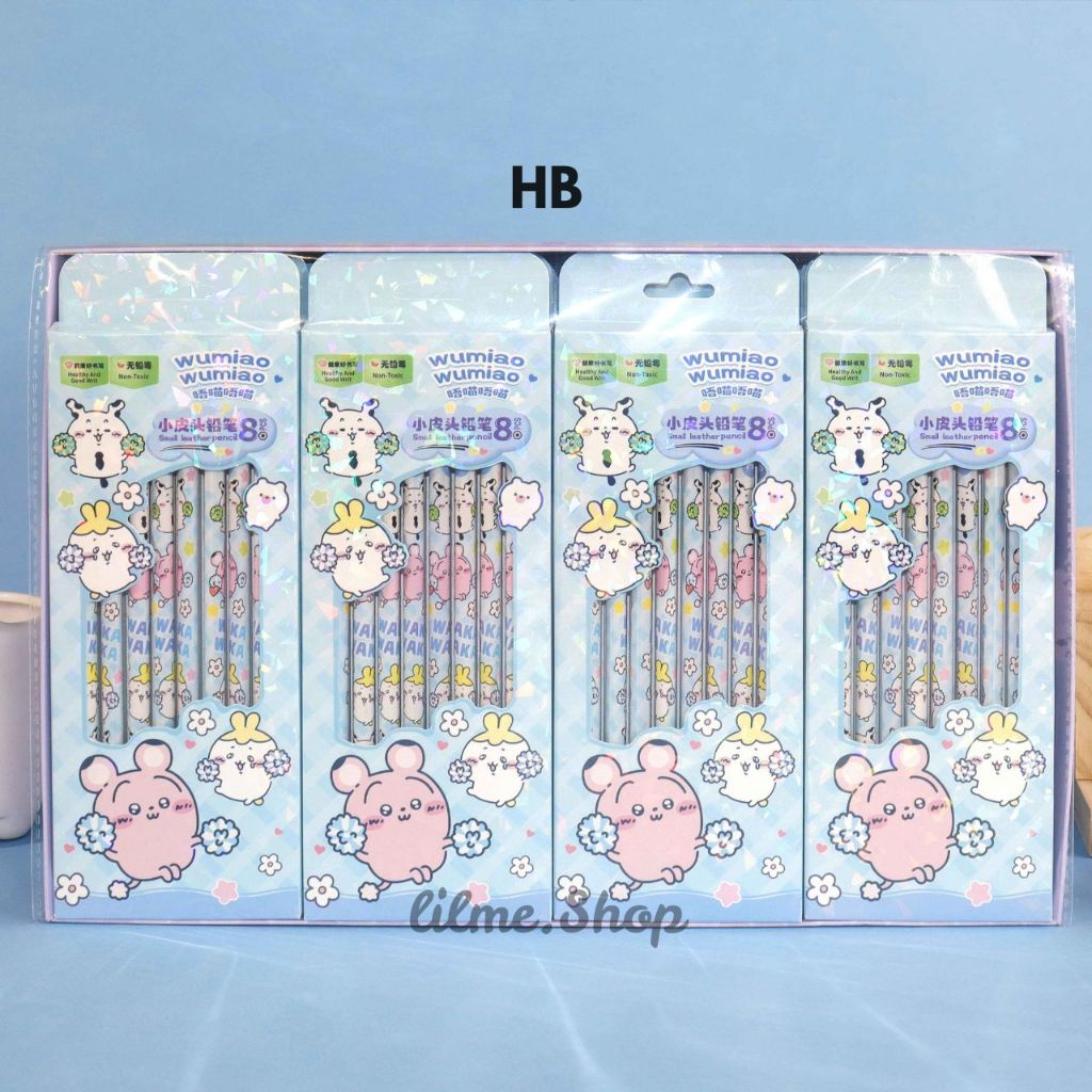 

8Pcs Pensil Kayu HB Fancy Kartun Lucu / Pensil Tulis Anak Karakter Lucu Dengan Warna Soft
