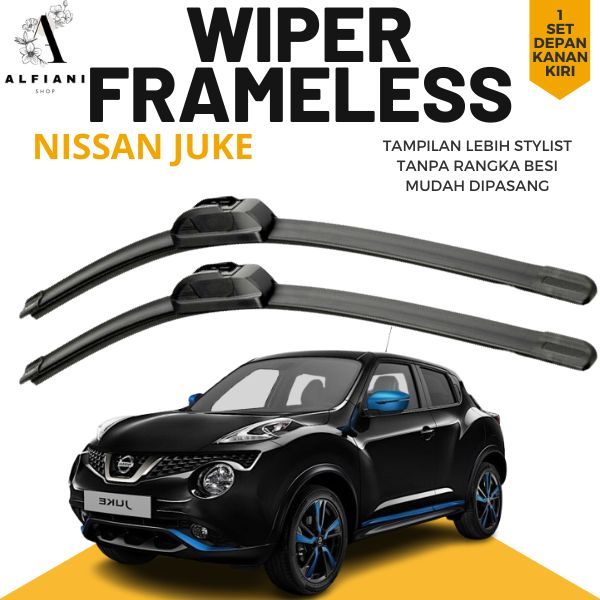 WIPER NISSAN JUKE WIPER DEPAN NISSAN JUKE FRAMELESS SATU SET KANAN KIRI