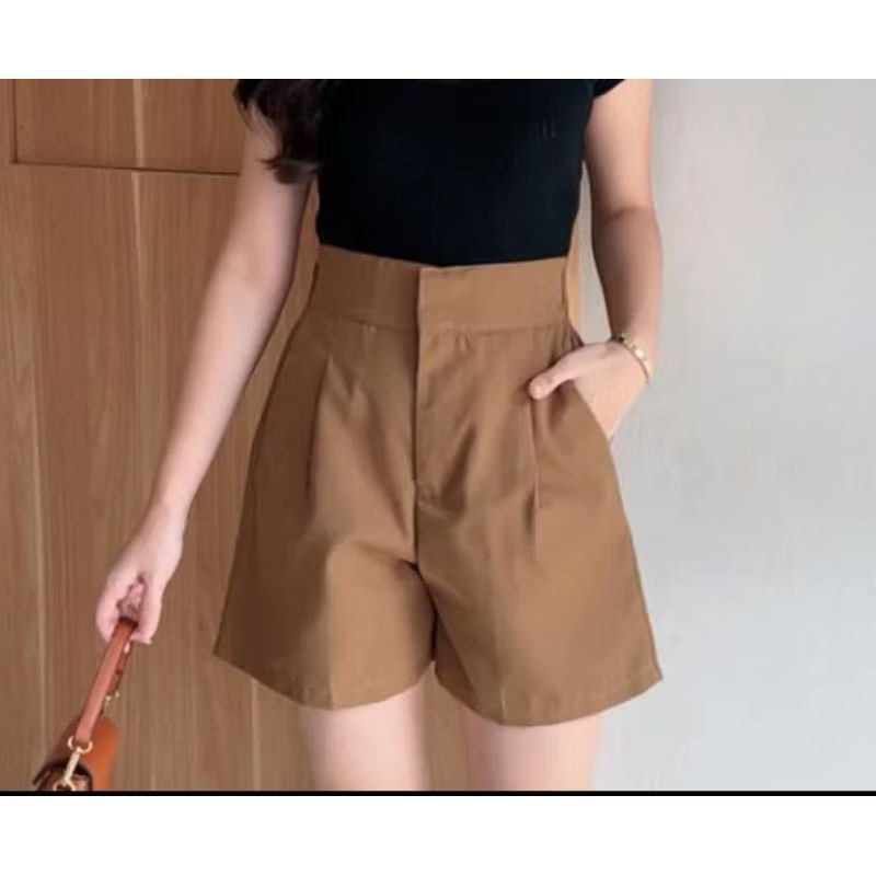 HOT PANTS Korean style mini short Jumbo Muat BB 85+ / Celana Pendek Wanita Terbaru / Hot pants