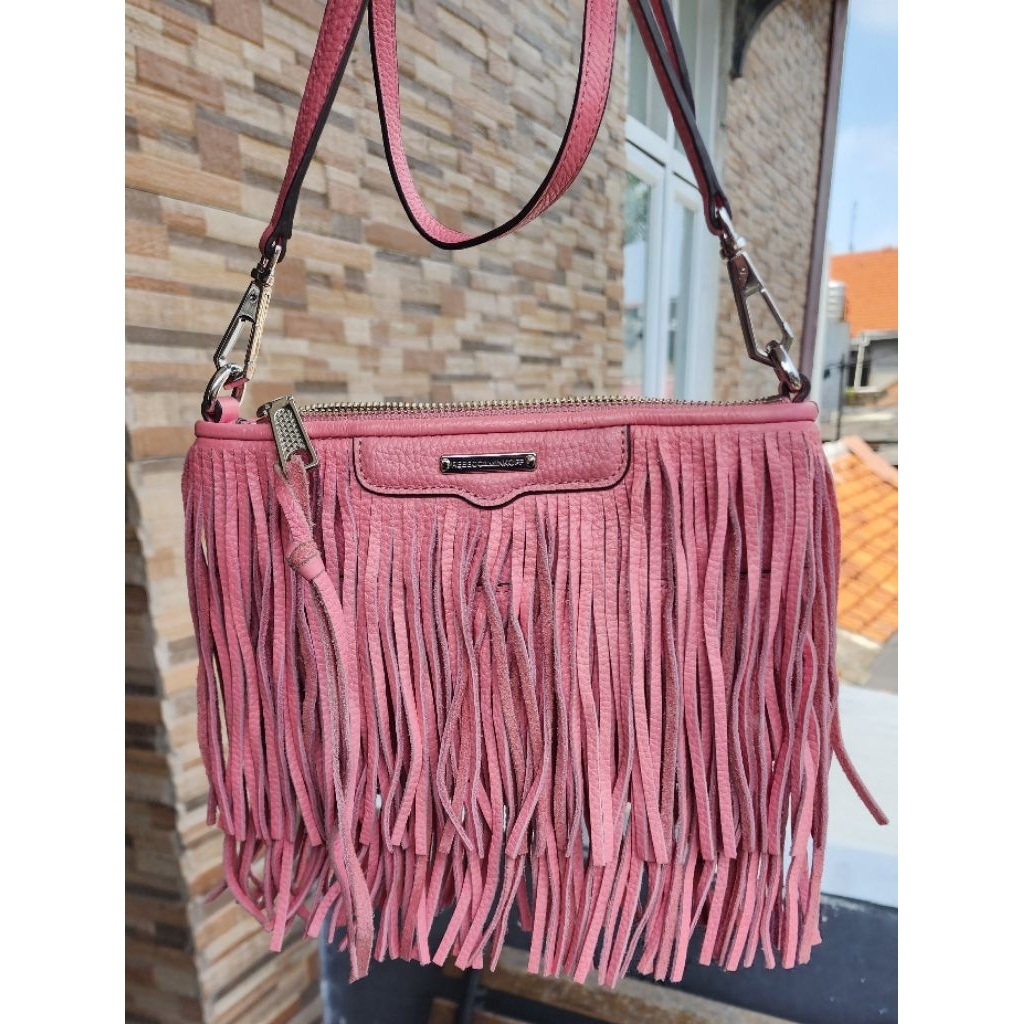 Tas Rebecca Minkoff Pink Mini Slingbag Preloved
